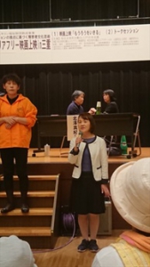 杉本熊野議員からご挨拶(三重県議会議員、障がい者差別解消条例策定調査特別委員会委員長)
