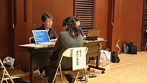 盲ろうの方用の通訳スペース