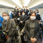 4/20(火)から東海道新幹線で新型バリアフリー車両運行開始!~赤羽大臣、金子社長とともに車椅子席6席車両を試乗しました~
